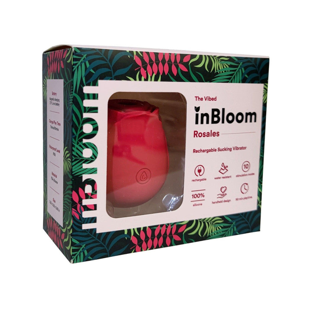 InBloom Rosales Sucking Vibrator | Red