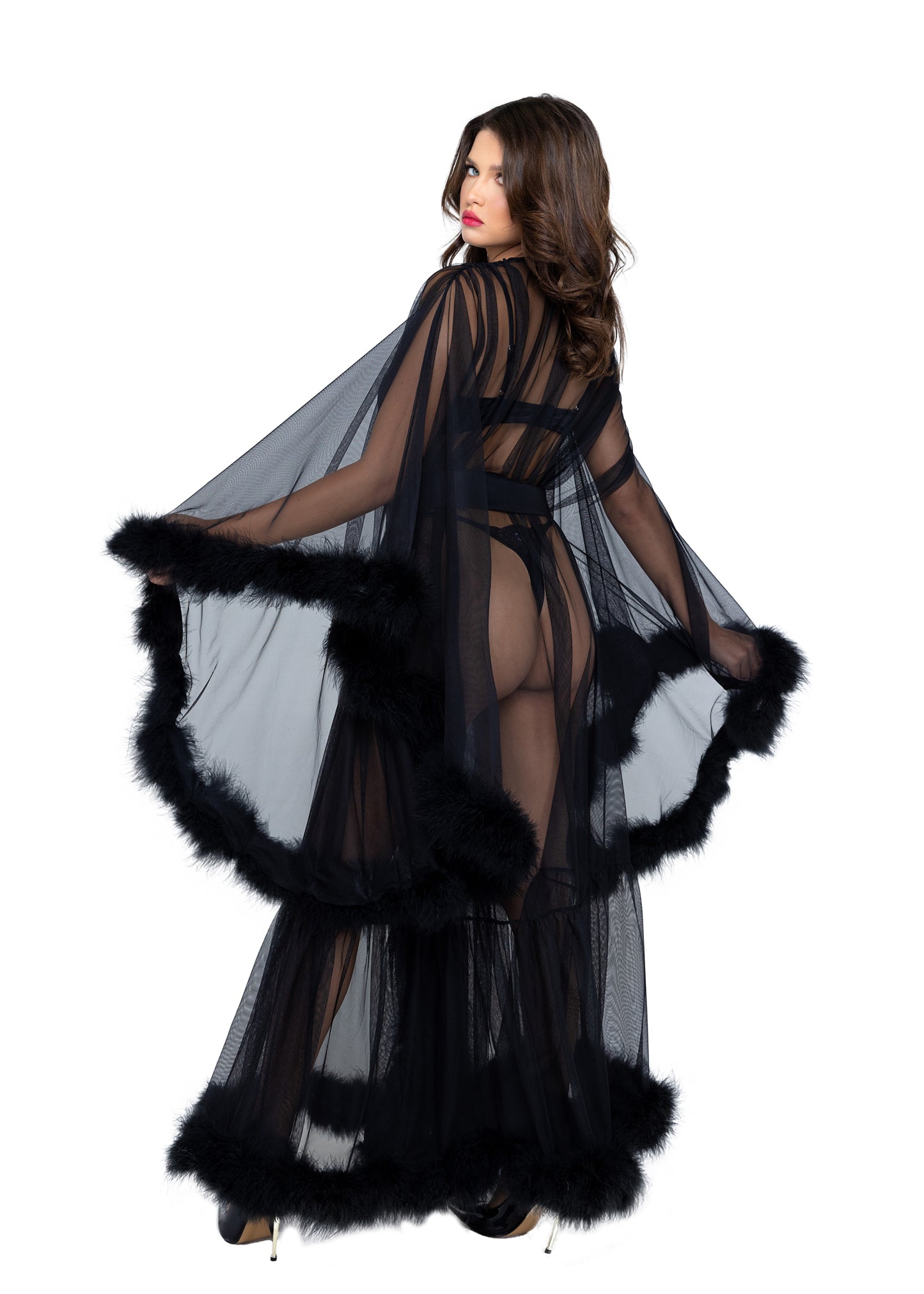 Vixen Glam Robe | Black